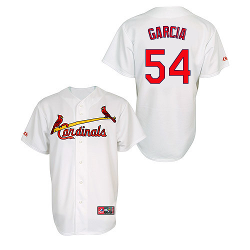 Jaime Garcia #54 MLB Jersey-St Louis Cardinals Men's Authentic Home Jersey by Majestic Athletic Baseball Jersey